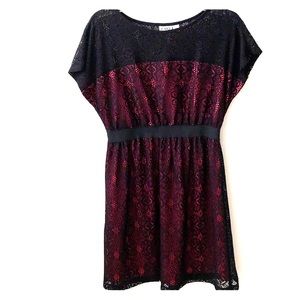 Hot Pink & Black Dress